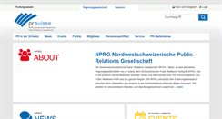 Desktop Screenshot of nprg.ch