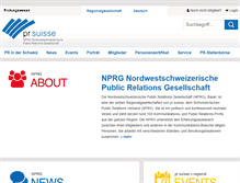 Tablet Screenshot of nprg.ch